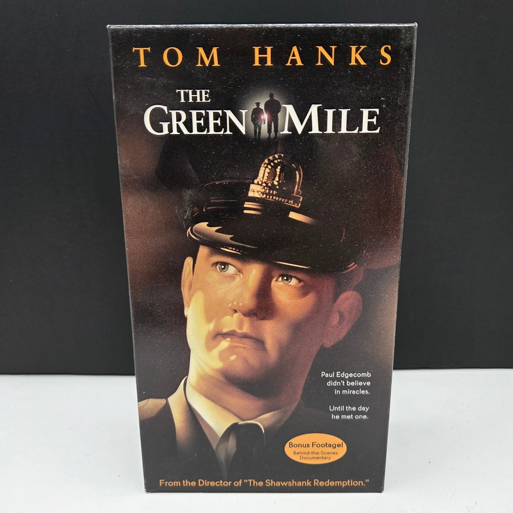 The Green Mile VHS 2-Tape Set Tom Hanks Stephen King 1999 Drama Vintage Movie